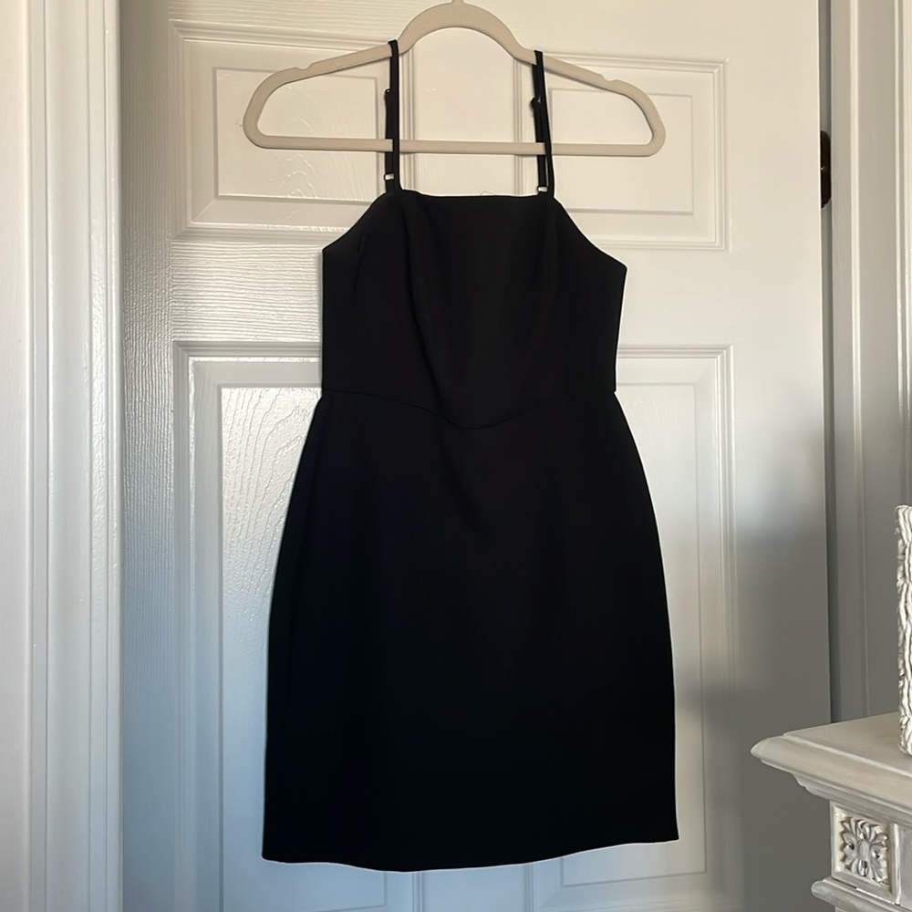 BCBG mini dress, adjustable straps, size 4
